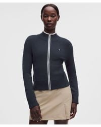 Alo Yoga Origin Full Zip Track Jacket in Blue | Lyst