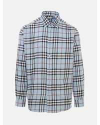 burberry shirt light blue