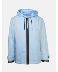 light blue burberry jacket