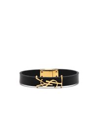 Saint Laurent Black Bracelets for men
