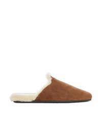 Prada Brown Suede Sabot