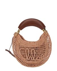Chloé Brown Chloé 'Summer Banana' Tote Bag With Logo Lettering On The Front