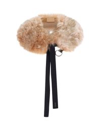 Prada White Fur Collar