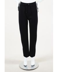 blue chanel sweatpants