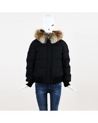 raccoon fur puffer coat