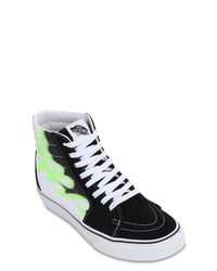Vans - sk8-hi va2xsbphn - scarpe da ginnastica nere con fiamme - nero -  Stileo.it