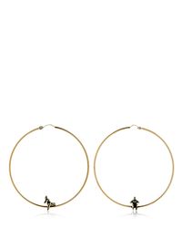 Alcozer & J Metallic Anna & Marco Hoop Earrings