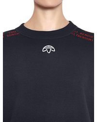 Sweat-shirt en jacquard de coton "aw" Alexander Wang en coloris Black
