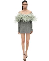 off the shoulder blazer jacket