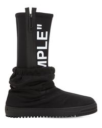 off white sample boots