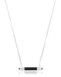 W. Britt Metallic Bar Onyx Pendent for men