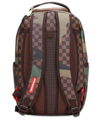 checkered camo shark backpack
