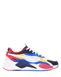 Puma Select Synthetic Rs-x3 Puzzle Sneakers in White/Yellow (Blue) - Lyst