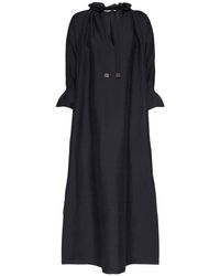 Max Mara Simeon Linen Sleevesless Dress in White | Lyst Canada