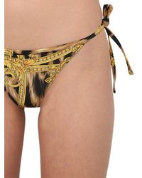 Versace Multicolor Bikinislip Aus Lycra Mit Leodruck