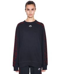 Sweat-shirt en jacquard de coton "aw" Alexander Wang en coloris Black