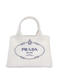 prada canvas backpack