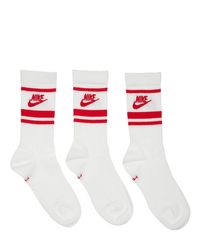 Set De 3 Pares De Calcetines Con Rayas Nike | Lyst