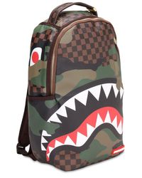 checkered shark backpack