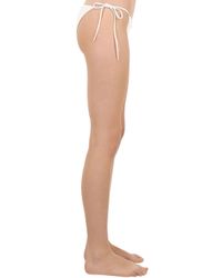 Ermanno Scervino White Bikinislip Aus Lycra Und Macramé