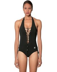 off white one piece bathing suit
