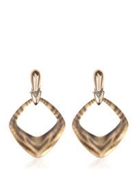Alexis Bittar | Metallic Durban Gold Gunmental Clip Earrings | Lyst