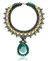 Ranjana Khan | Green Intricate Envious Collar Necklace | Lyst