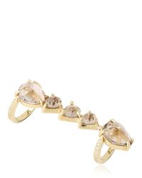Luis Morais Metallic Smoky Quartz Articulated Ring