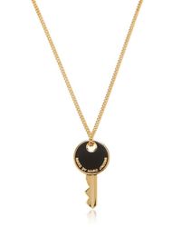 Marc By Marc Jacobs | Metallic Enameled Brass Key Pendant Necklace | Lyst