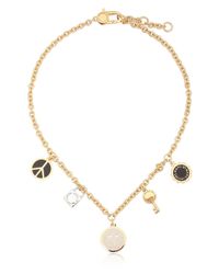 Marc By Marc Jacobs | Black Enameled Brass Happy House Necklace | Lyst