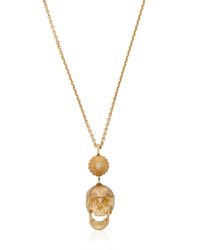 Luis Morais Metallic Large Skull Necklace