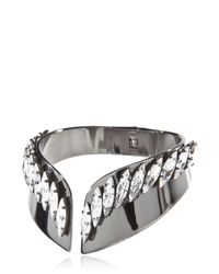Ellen Conde | Black Bracelet With Swarovski Crystals | Lyst