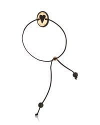 Anna E Alex | Black Lava & Gold Bracelet | Lyst