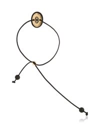 Anna E Alex | Black Lava & Gold Bracelet | Lyst