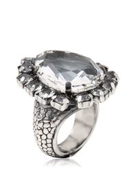 Emanuele Bicocchi | Metallic Swarovski Crystal Ring | Lyst
