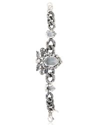 Emanuele Bicocchi | Metallic Swarovski Crystal Bracelet | Lyst