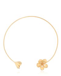 Jade Jagger | Metallic Frangipani Twin Flower Necklace | Lyst