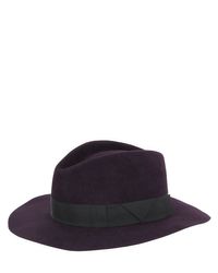 Gladys Tamez Millinery | Purple Saint Marie Velour Felt Hat | Lyst