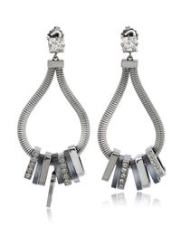 Ledaotto | White Petrona Earrings | Lyst