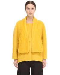 Space Style Concept | Yellow Mohair Wool Blend Coat | Lyst