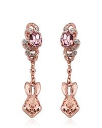 Mawi | Pink Bunny Love Earrings | Lyst