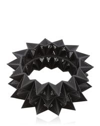 Vojd Studios | Black Diamond Shaped Bangle Bracelet | Lyst