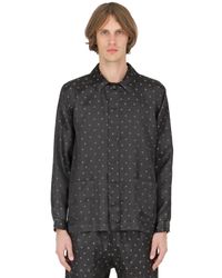 Christopher Kane | Black Heart Silk & Cotton Jacquard Shirt for Men | Lyst