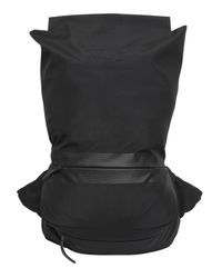 Y-3 | Black Contrast Zip Detail Backpack for Men | Lyst