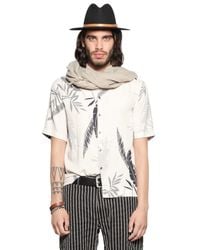 DIESEL | Natural Leaf Printed Viscose Flannel Shirt for Men | Lyst
