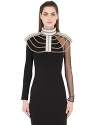 Only Child | Metallic Iridescent Crystal Shoulder Piece | Lyst
