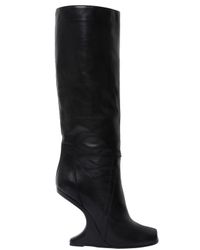 Rick Owens | Black Concealed Wedge Boot | Lyst