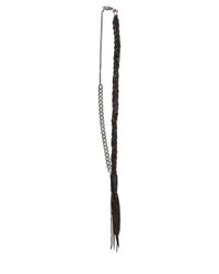 Emanuele Bicocchi | Metallic Braided Leather & Silver Chain Necklace for Men | Lyst