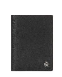 Dunhill | Black Embossed Leather Passport Holder for Men | Lyst