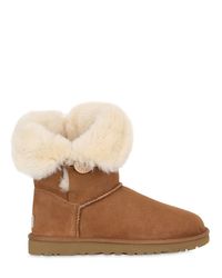 Ugg | Brown Bailey Button Shearling Boots | Lyst